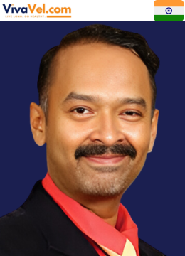 Portrait of Dr. D. Bhavani Prasad, Consultant Plastic & Cosmetic Surgeon at KIMS‑Sunshine Hospitals, Hyderabad, featured on VivaVel.com.