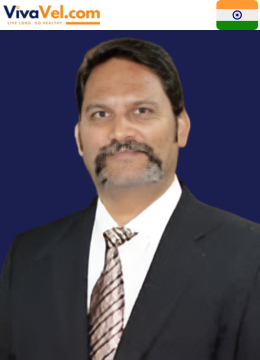 Portrait of Dr. G. V. Subramaniam, Consultant Arthroplasty & Trauma Surgeon at KIMS‑Sunshine Hospitals, Hyderabad, featured on VivaVel.com.