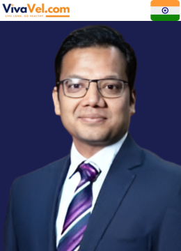 Portrait of Dr. Himanshu R. Prasad, Consultant Spine Surgeon at KIMS‑Sunshine Hospitals, Hyderabad, featured on VivaVel.com.