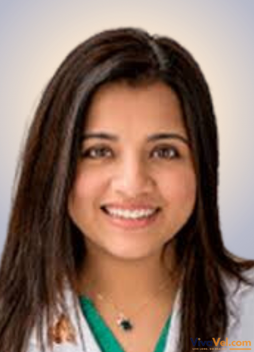 Portrait of Dr. Nidhi Rawal, Consultant Pediatric Gastroenterologist & Hepatologist at Madhukar Rainbow Children's Hospital, New Delhi, featured on VivaVel.com.