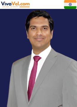 Portrait of Dr. Vamshi Kiran Badam, Consultant Orthopaedic, Arthroscopy & Sports Injury Surgeon at KIMS‑Sunshine Hospitals, Hyderabad, featured on VivaVel.com.