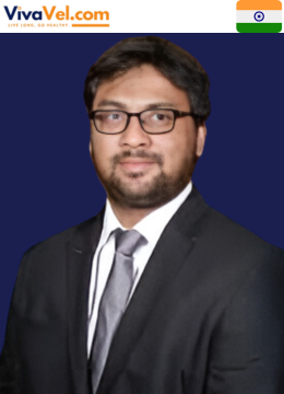 Portrait of Dr. Y. Ajit Vikram, Consultant Urologist & Andrologist at KIMS‑Sunshine Hospitals, Hyderabad, featured on VivaVel.com.